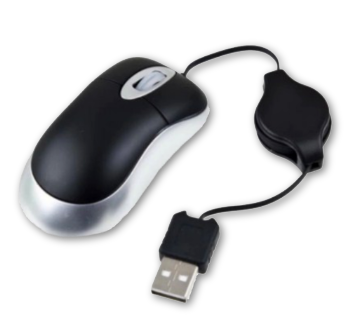 Portable Retractable USB Wired Mouse 800DPI